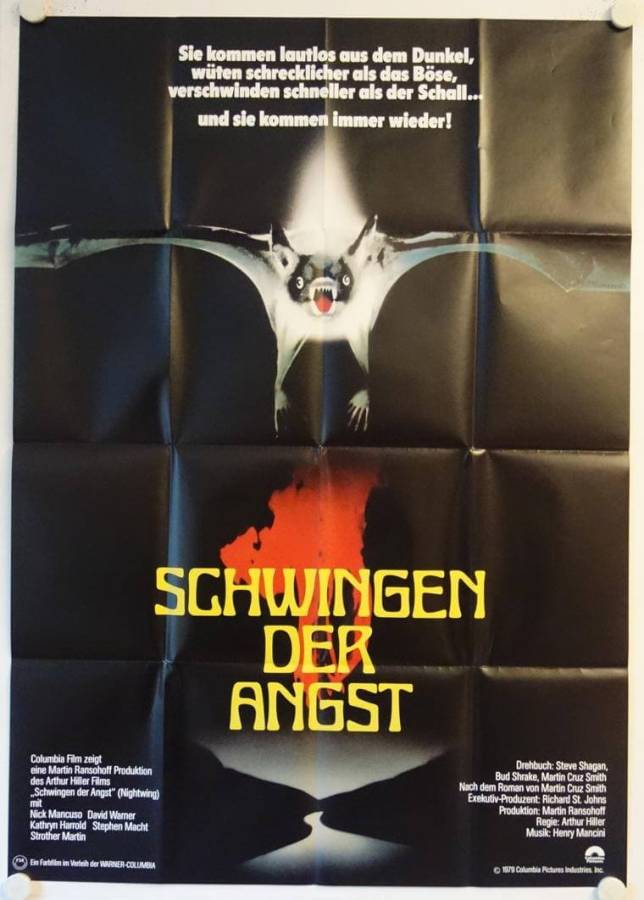 Schwingen der Angst originales deutsches A0-Filmplakat